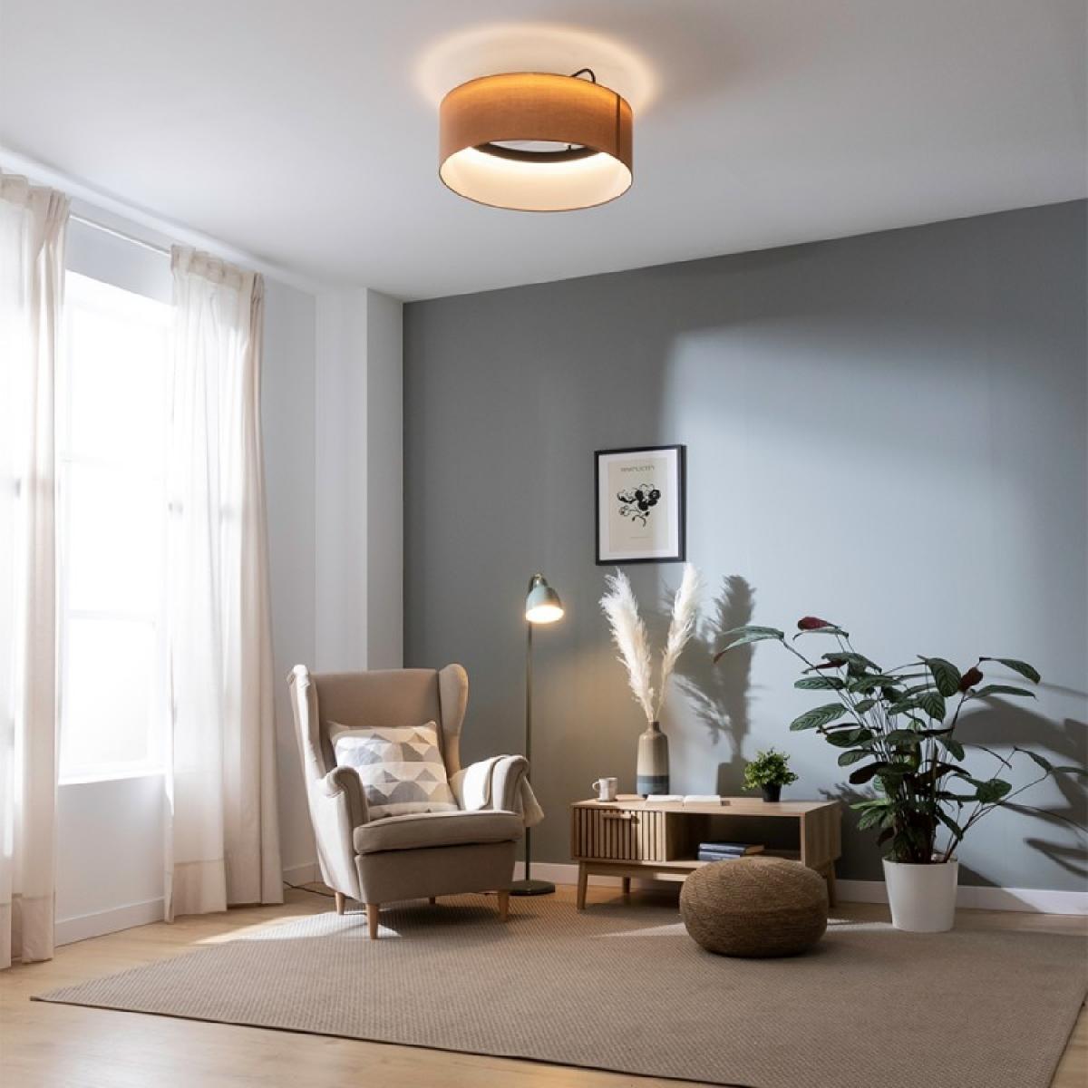Cecotec Ventiladores de techo con luz EnergySilence LampAero 650 Beige Design