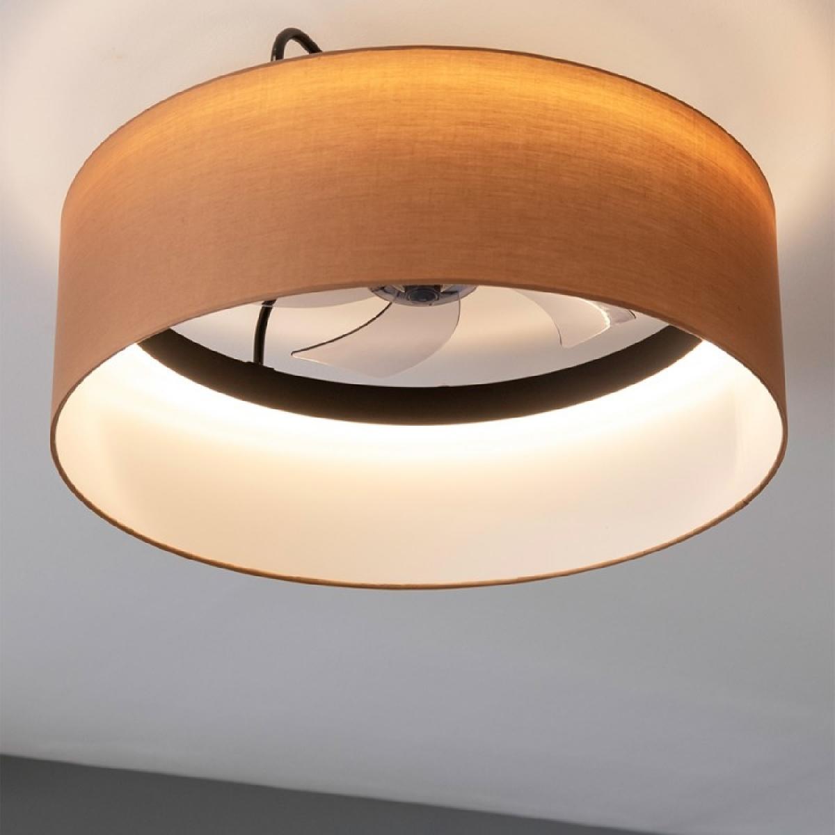 Cecotec Ventiladores de techo con luz EnergySilence LampAero 650 Beige Design