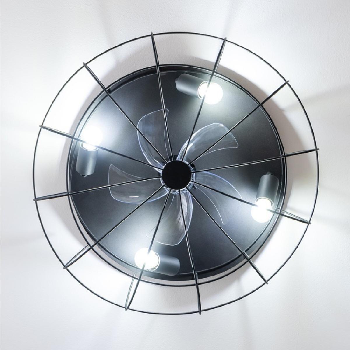 Cecotec Ventiladores de techo con luz EnergySilence LampAero 600 Iron Design