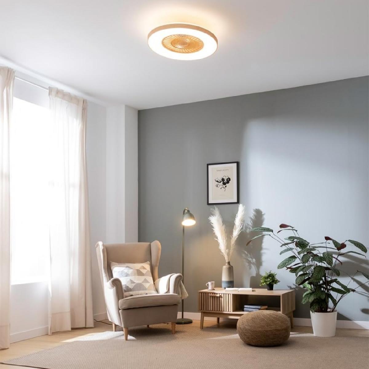 Cecotec Ventiladores de techo con luz EnergySilence LampAero 600 InsideWhite