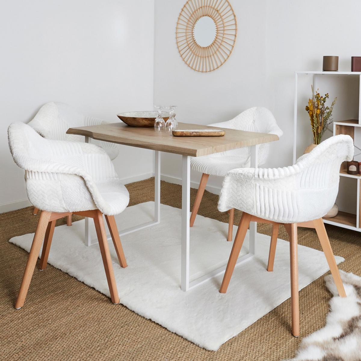 Set 2 sillas butaca patchwork escandi