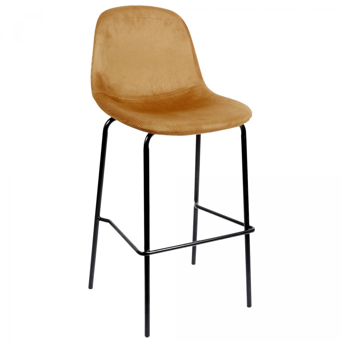 Set 2 taburetes bar mostaza giulia