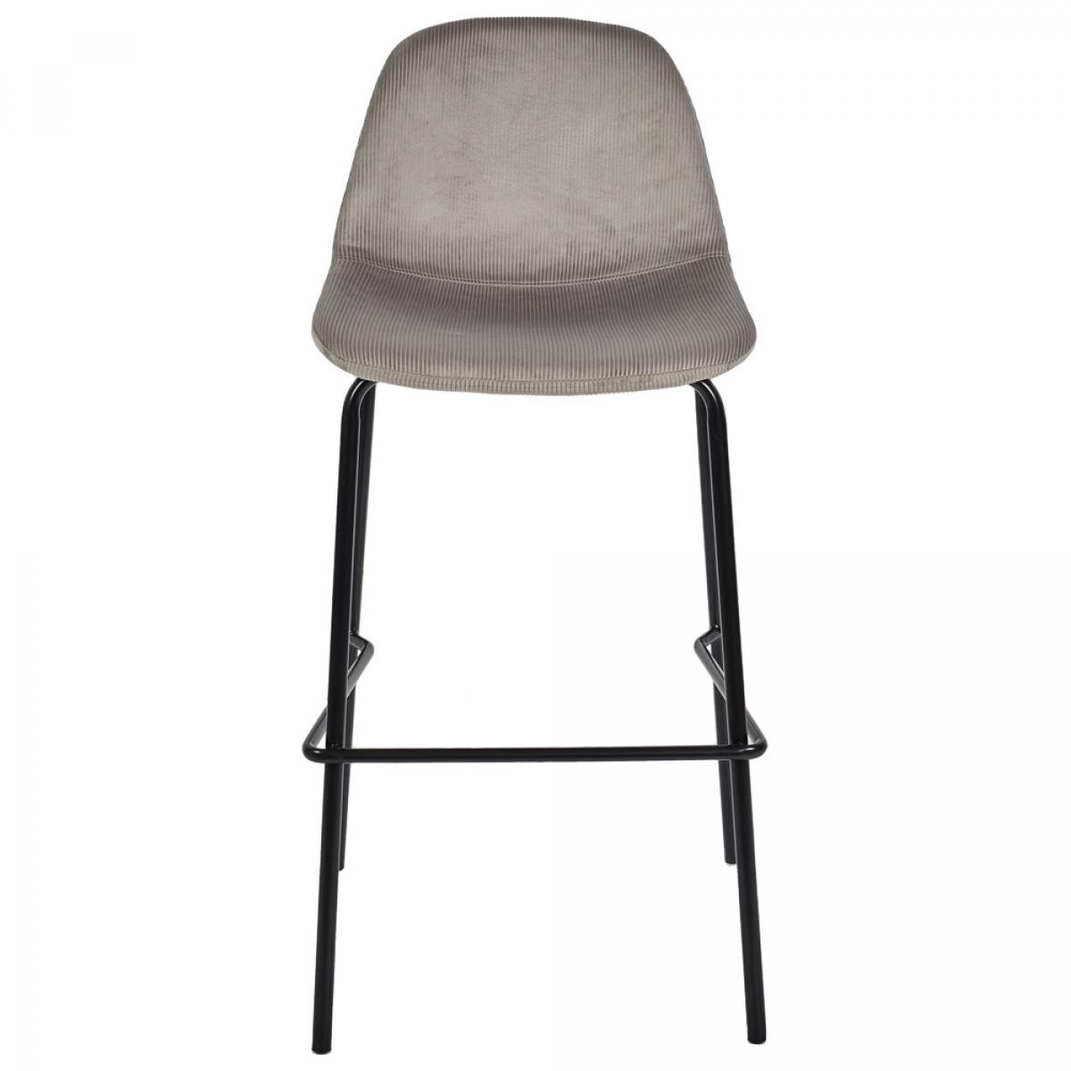 Set 2 taburetes bar gris giulia