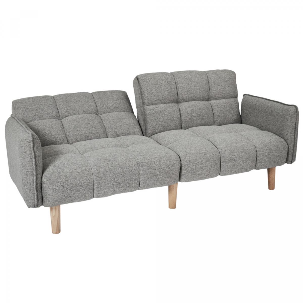 Sofá cama gris 195 cm