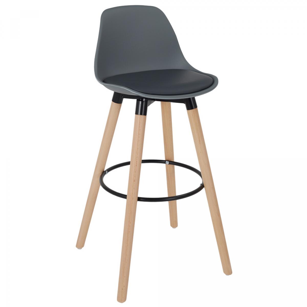 Set 2 taburetes bar gris walt