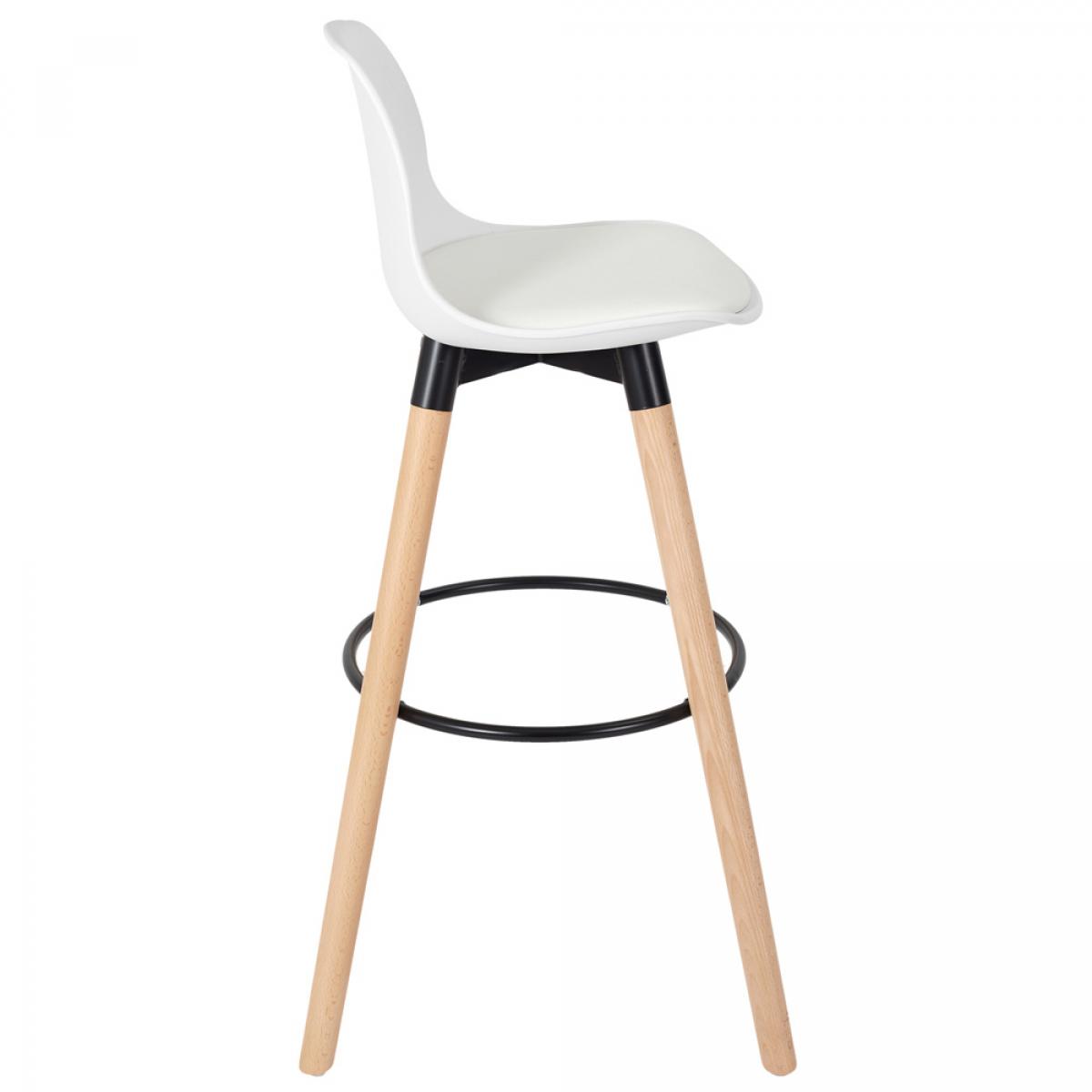 Set 2 taburetes bar blanco walt