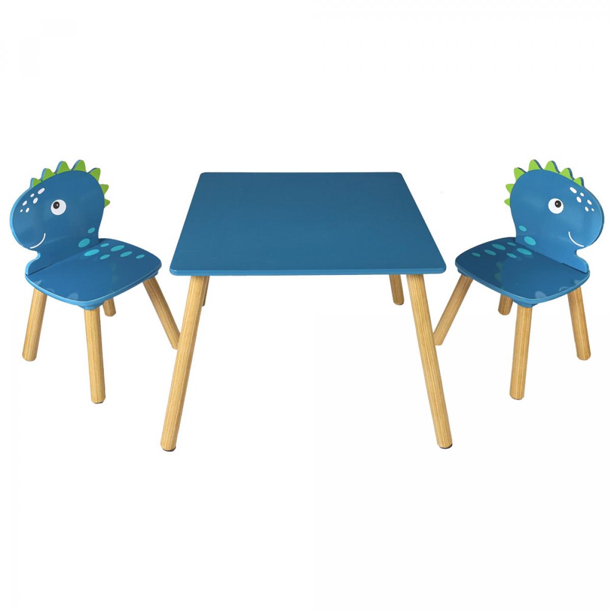 Mesa c2 set 2 sillass infantil dinos
