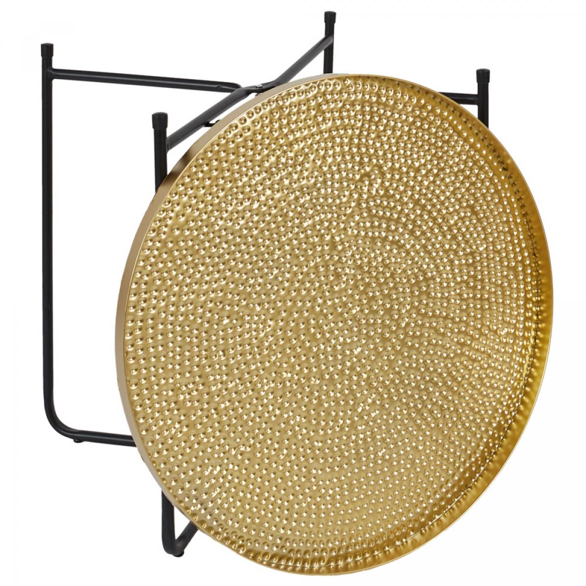 Mesa auxiliar de metal d.50 cm