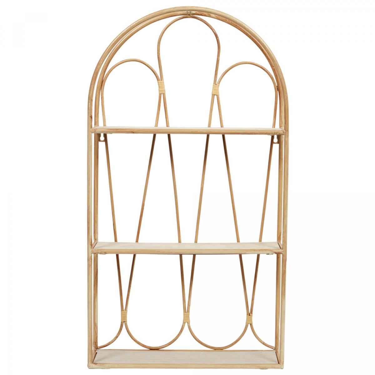 Estante 2 baldas java metal y madera