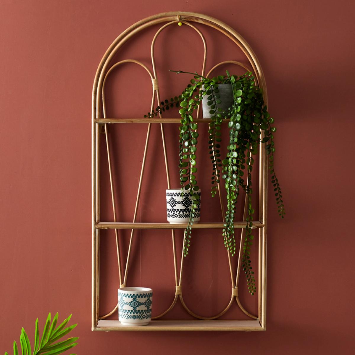 Estante 2 baldas java metal y madera