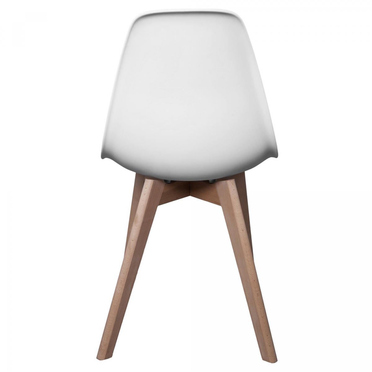 Set 2 sillas infantil blanca escandinva