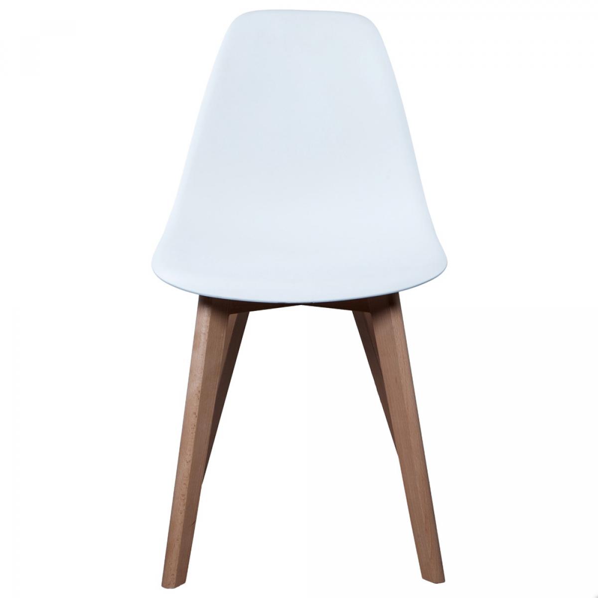 Set 4 sillas escandinava blanca