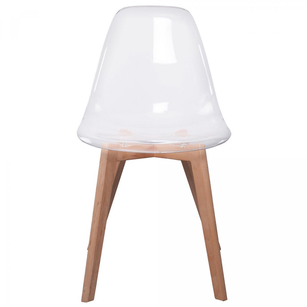 Set 2 sillas transparente