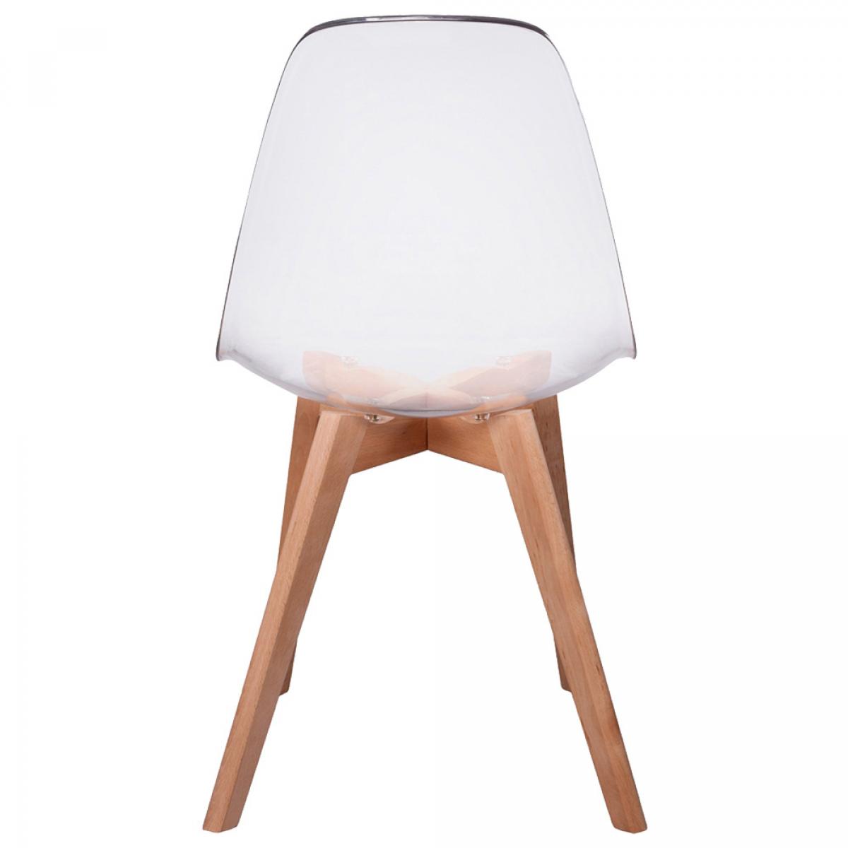 Set 2 sillas transparente