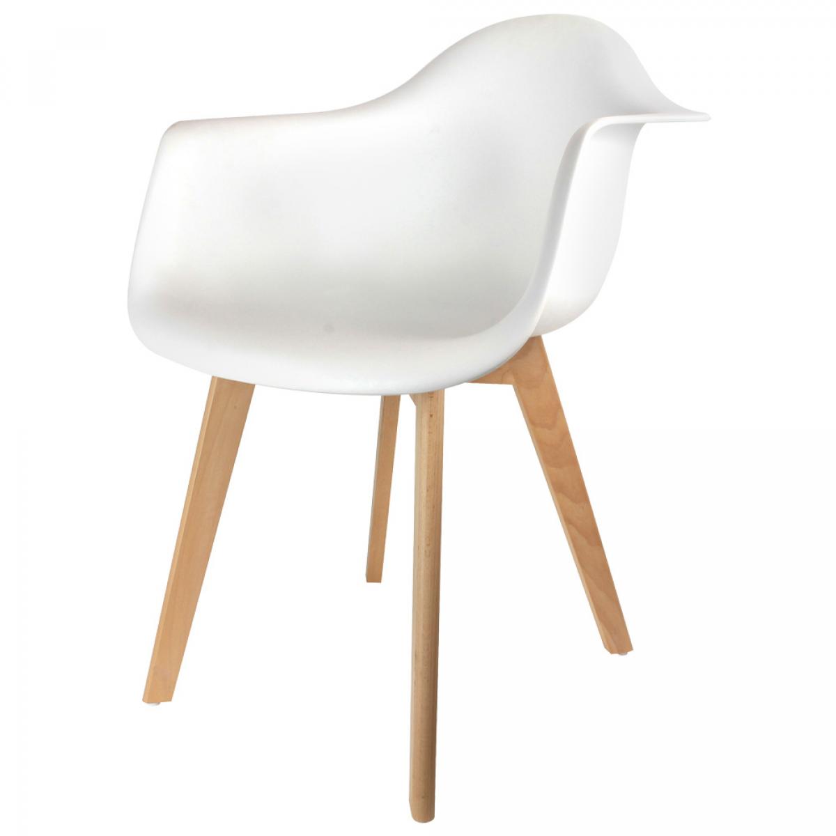 Set 2 sillas butaca blanca