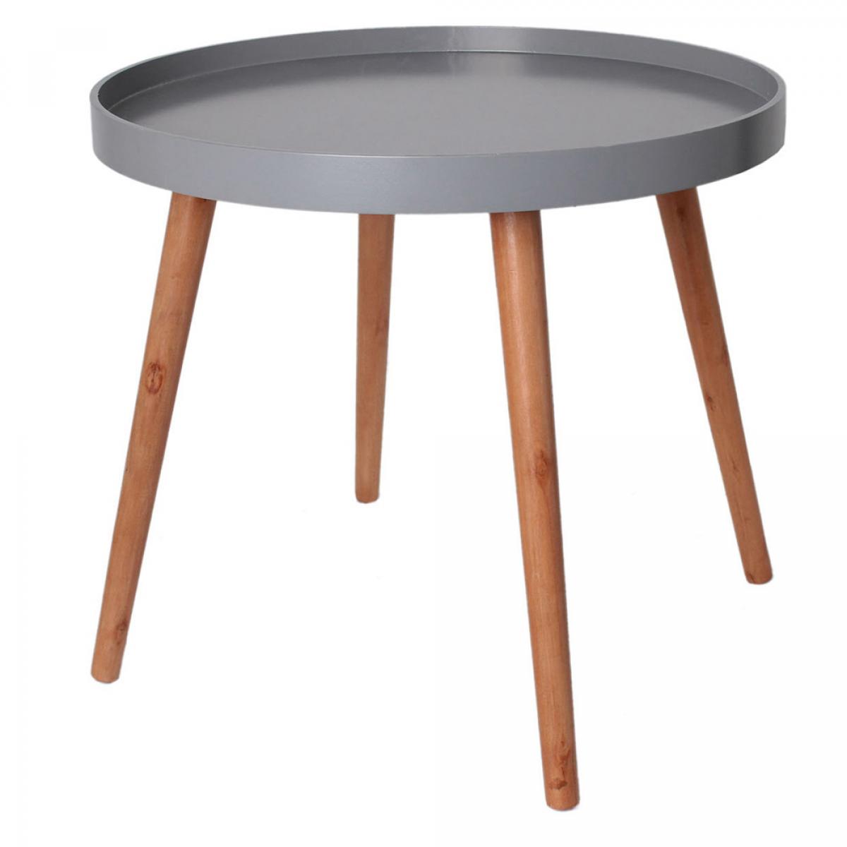 Mesa d.50 h.40 cm gris