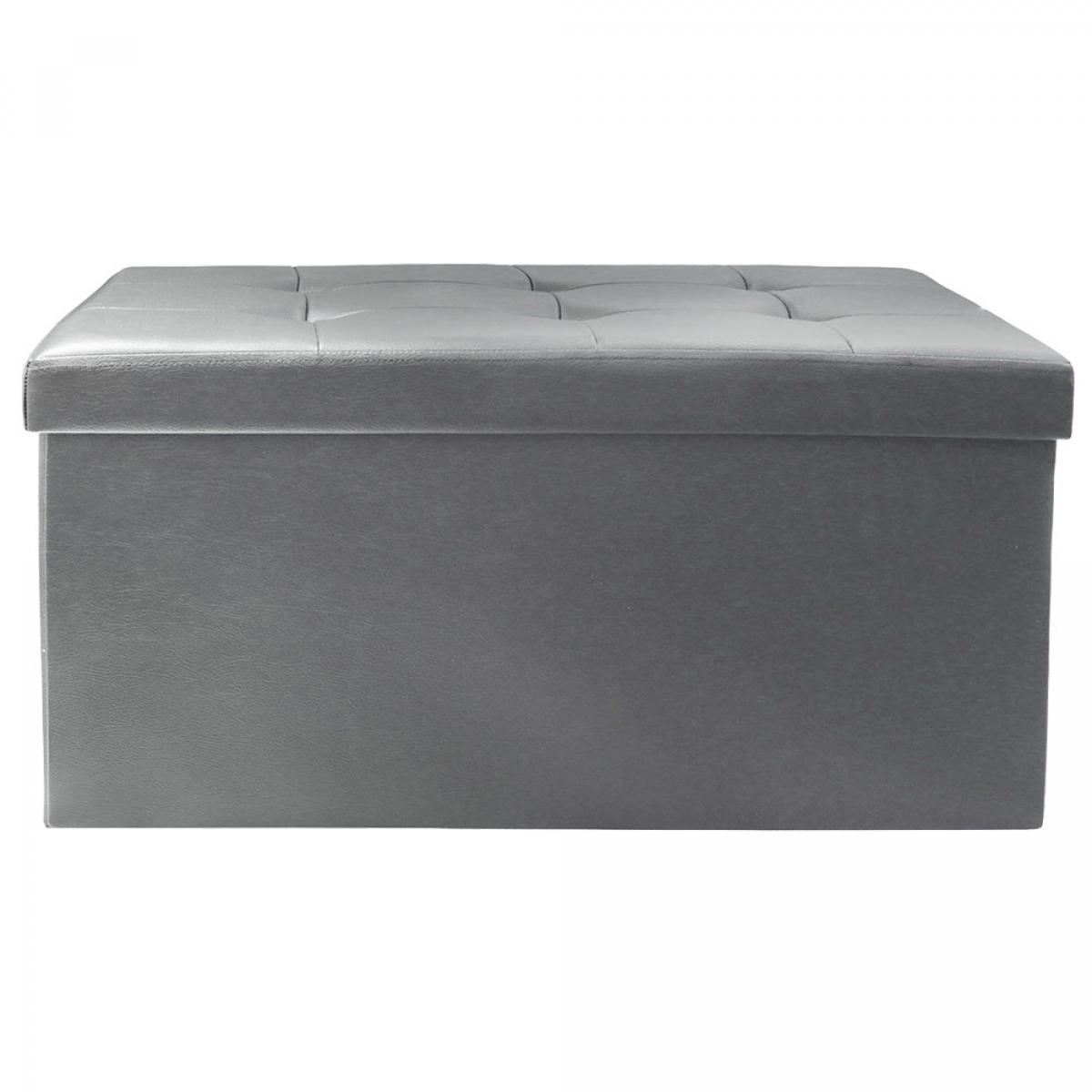 Banco puf plegable gris