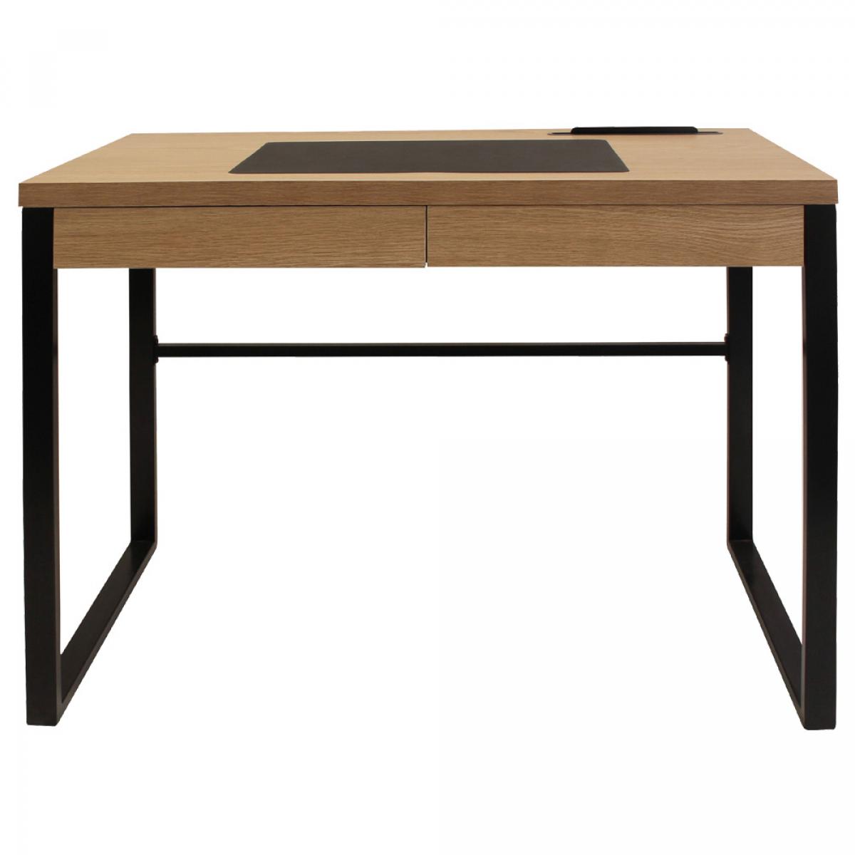 Mesa despacho madera y metal