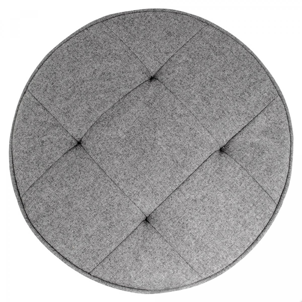 Set 2 puf gris d.50 h.16 cm