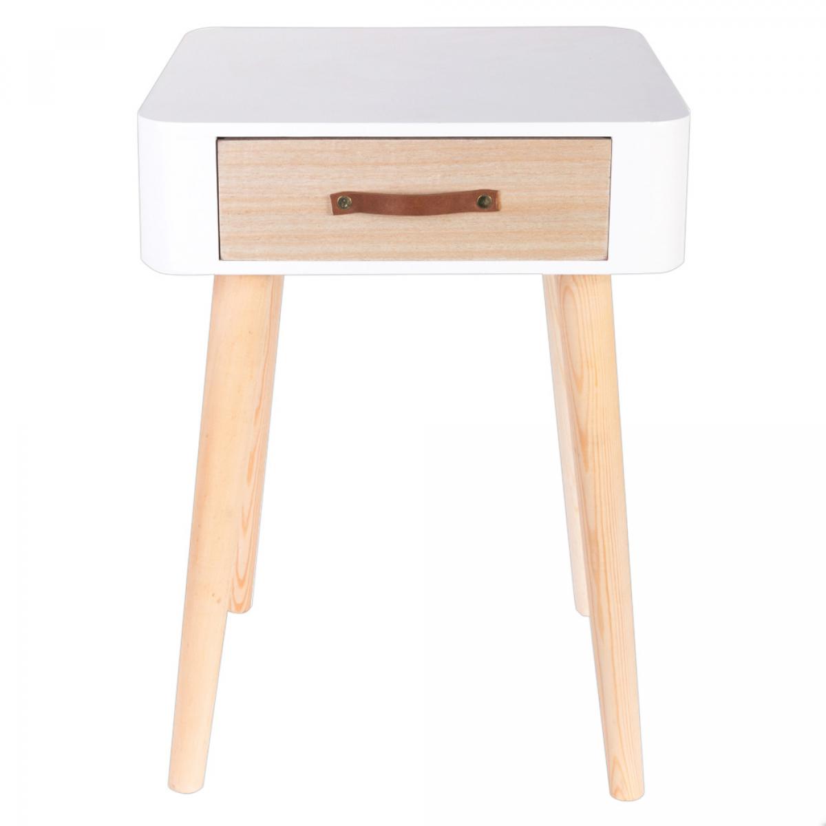 Set 2 mesitas de noche blanca