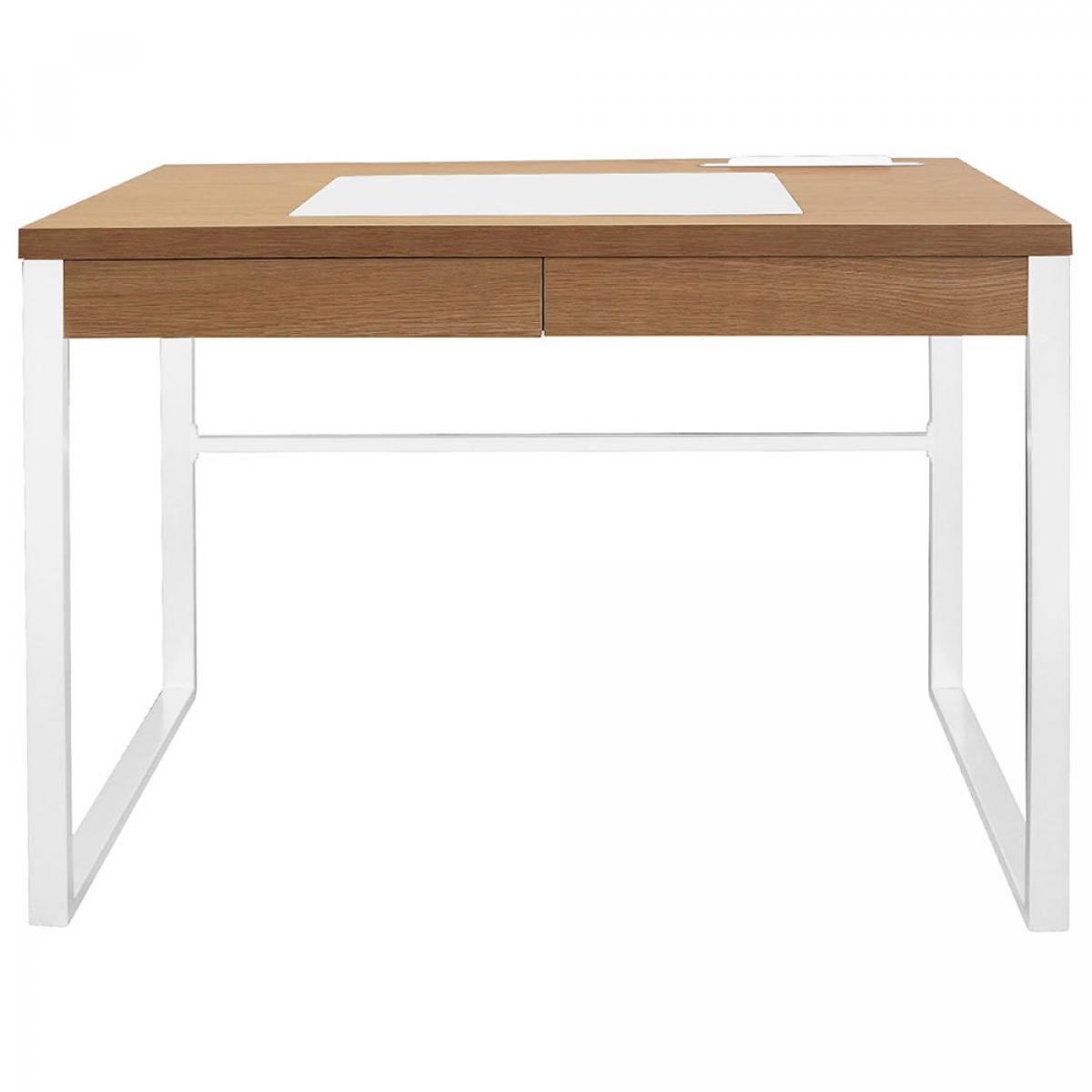 Mesa despacho madera y metal