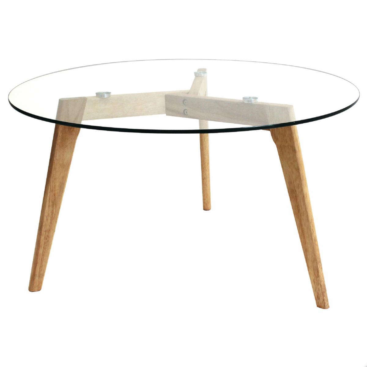 Mesa redonda cristal