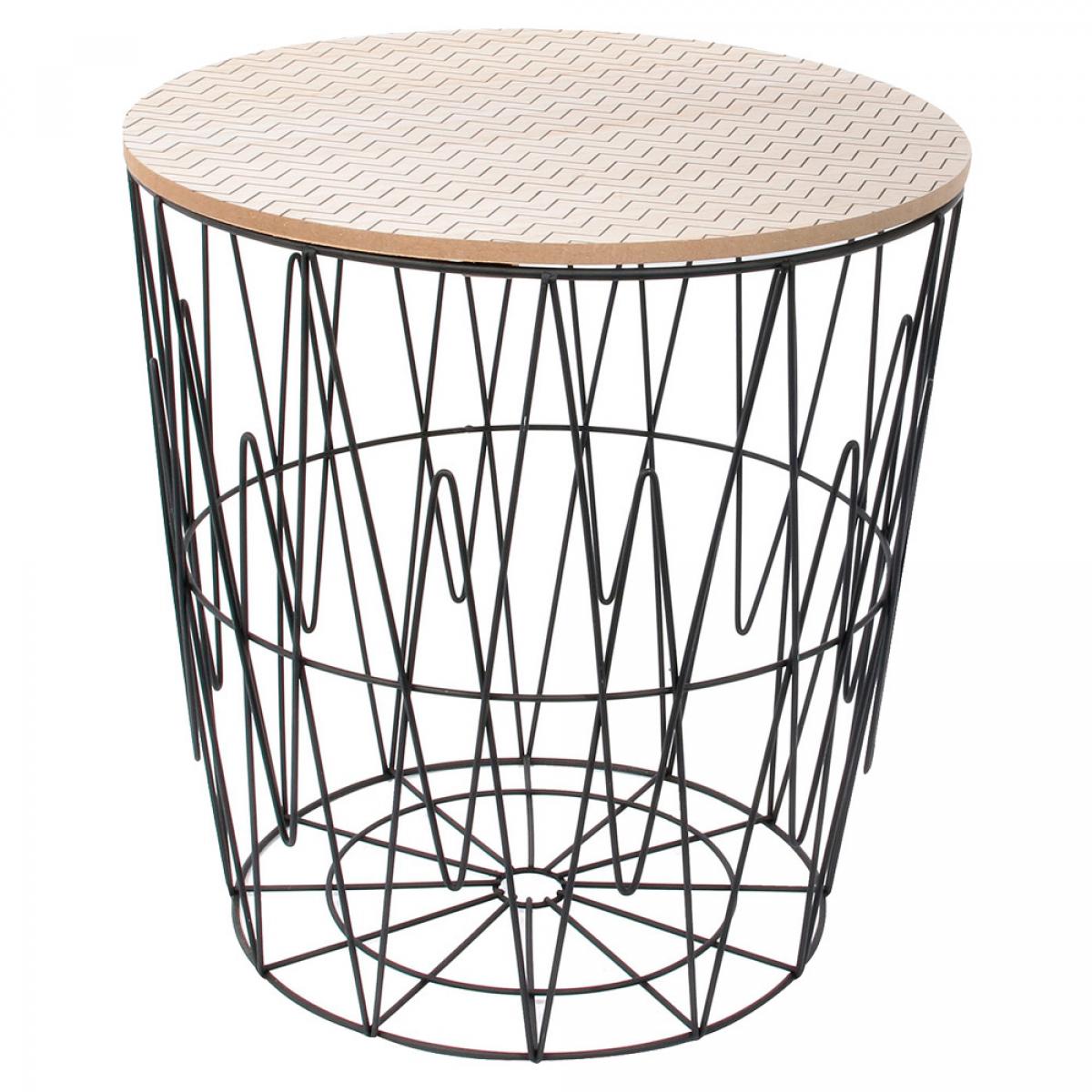 Set 6 mesas varilla zigzag h.40 cm