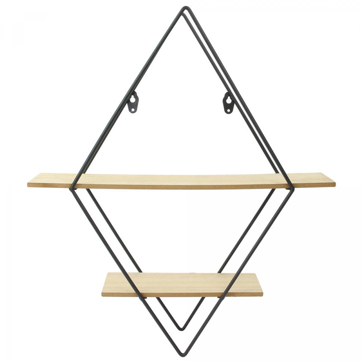 Estante rombo madera metal