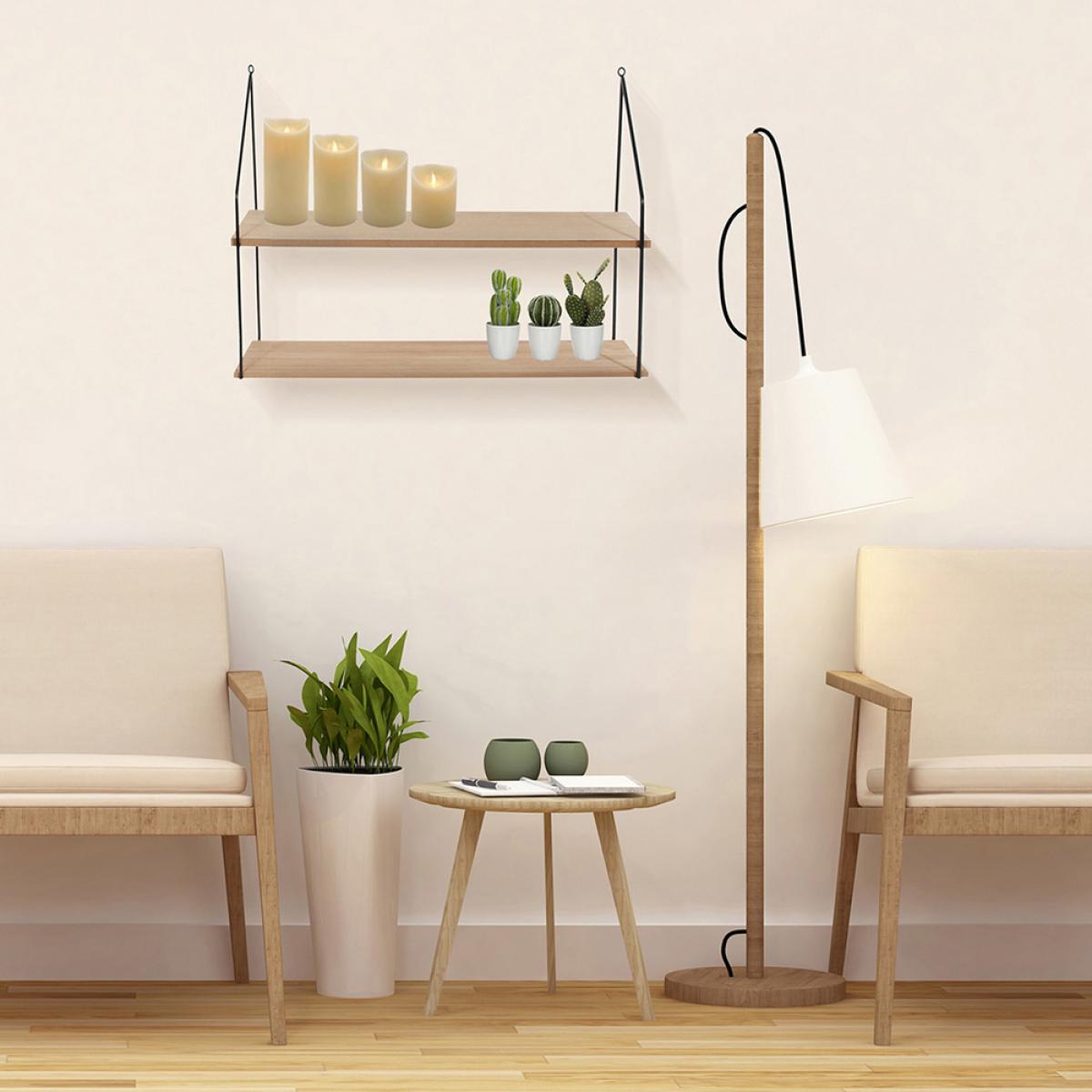 Estante 2 baldas 60x18x45,5 cm