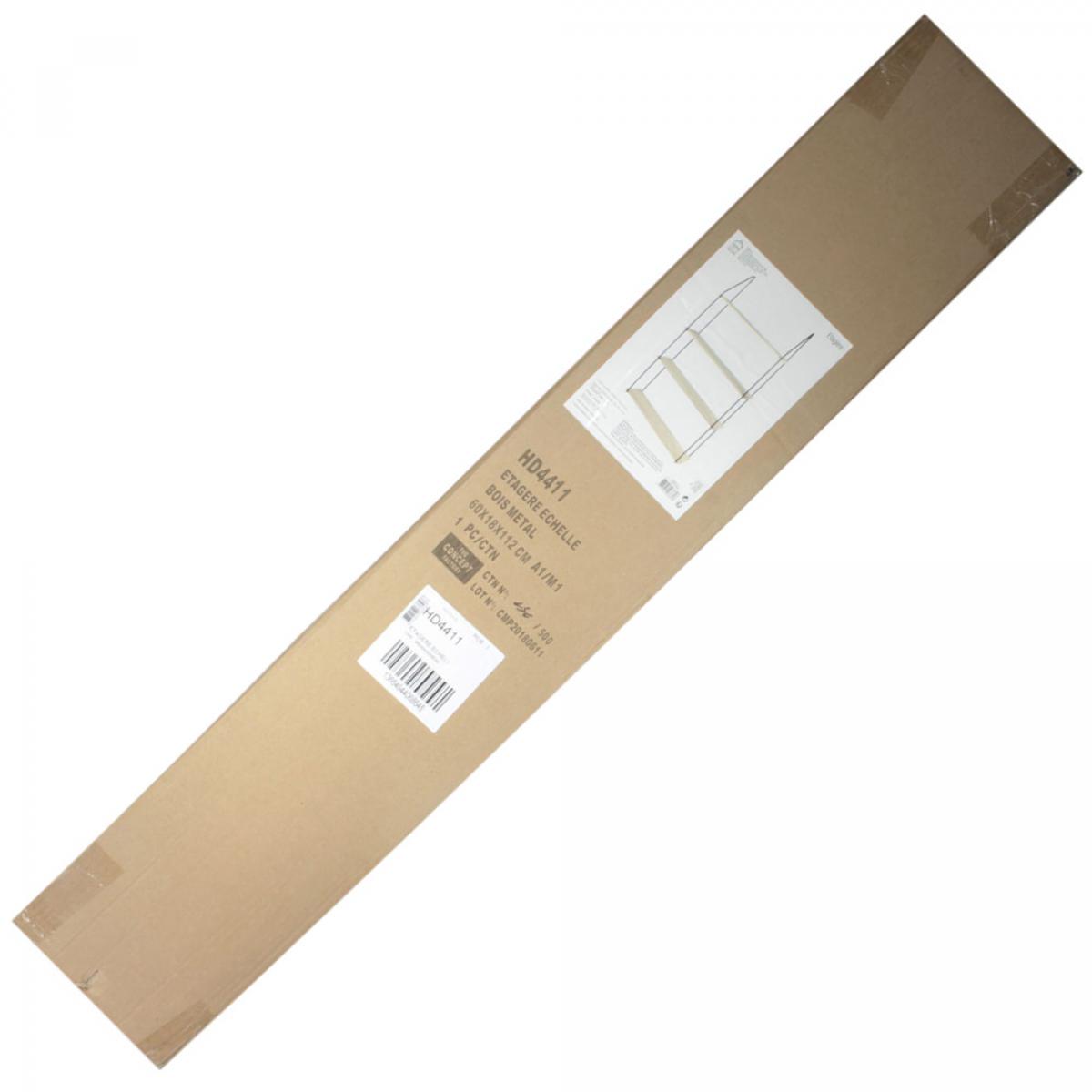 Estante 4 baldas 60x18x112 cm