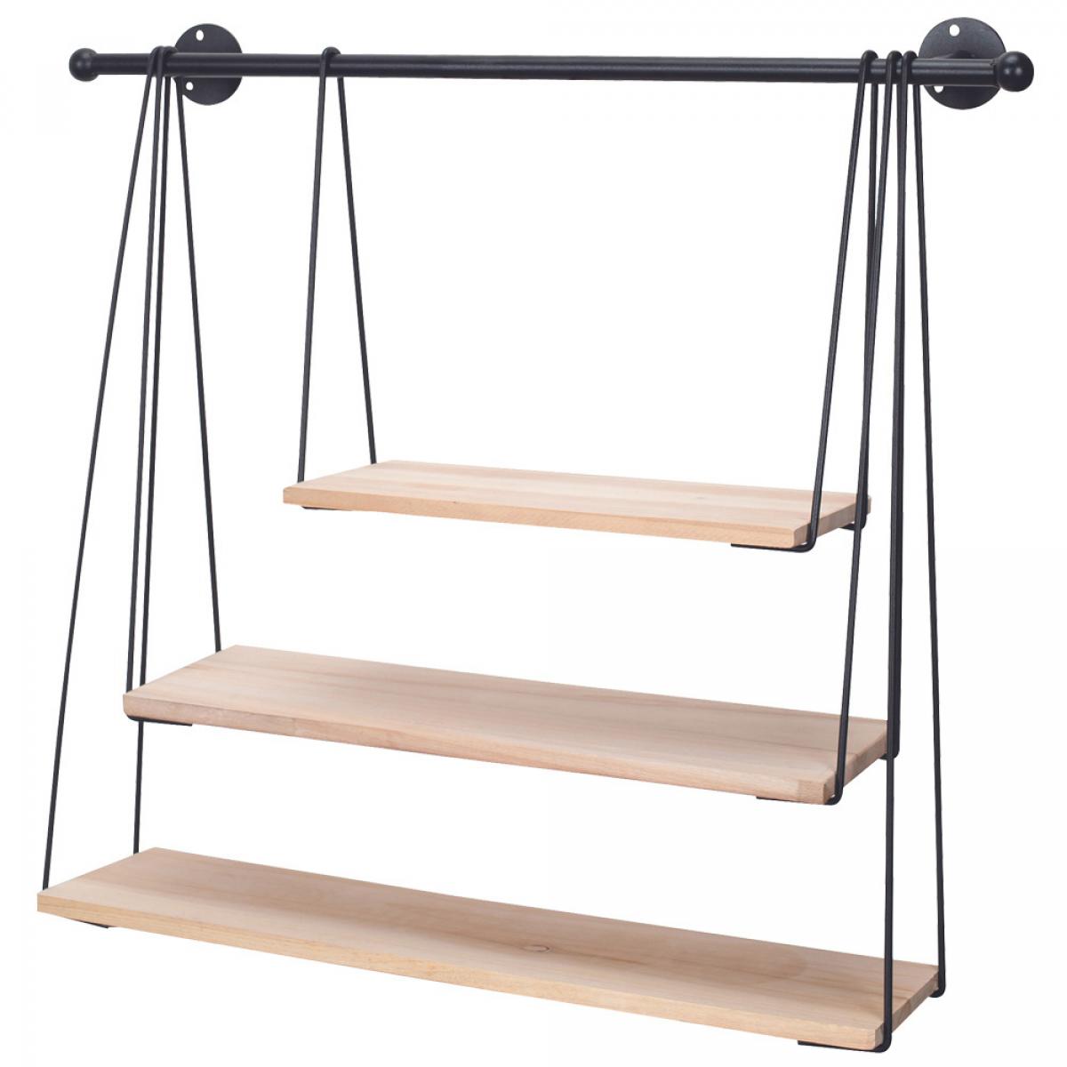 Estante columpio madera metal