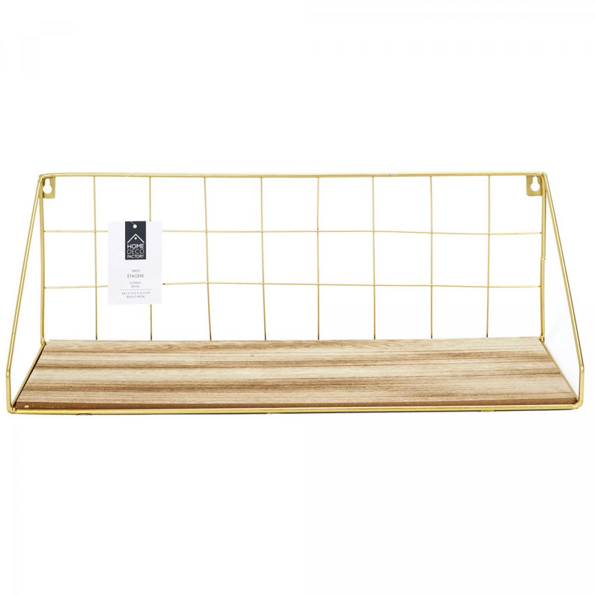 Estante 45x15 h.15,5 cm dorado