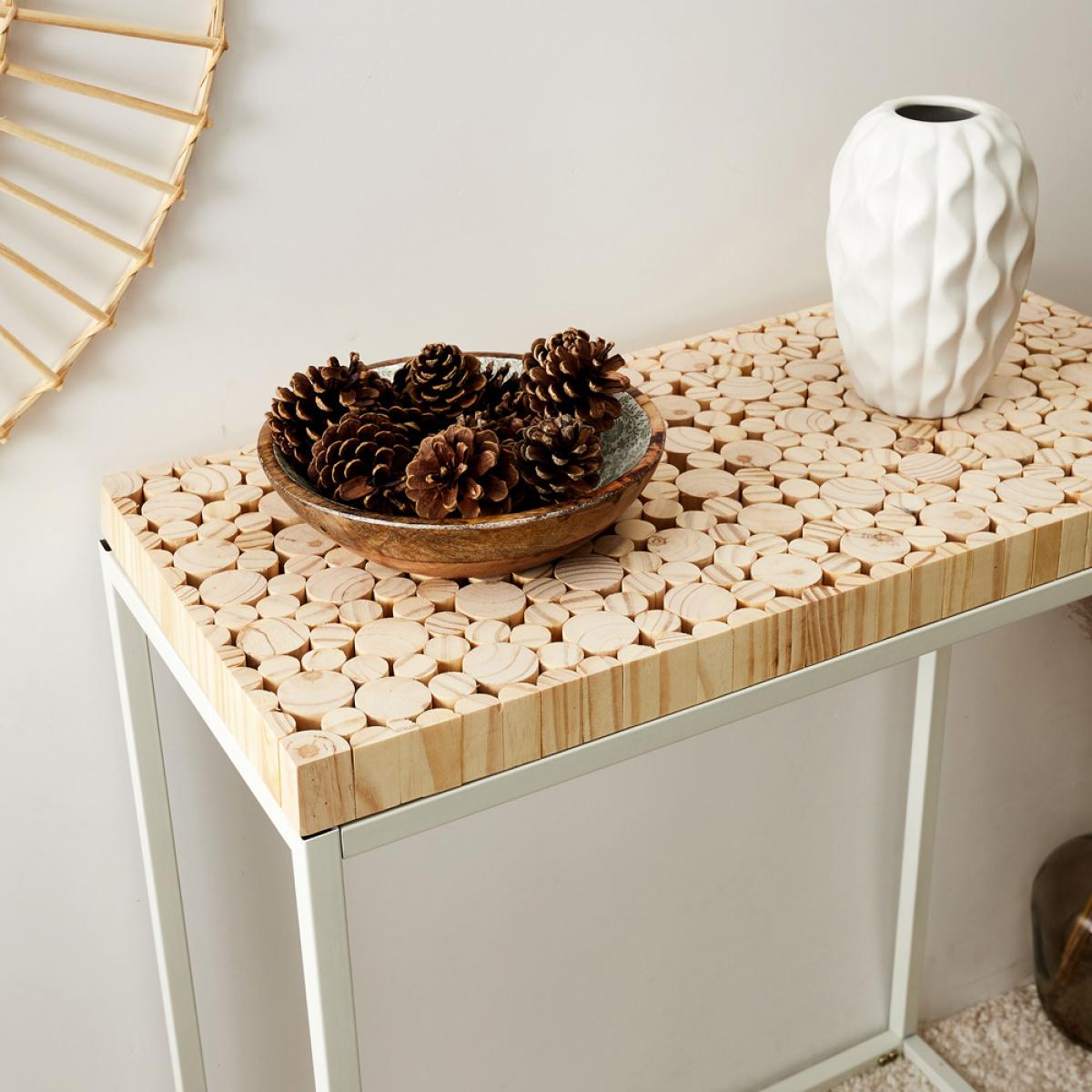 Consola 75x35 h.84 cm troncos