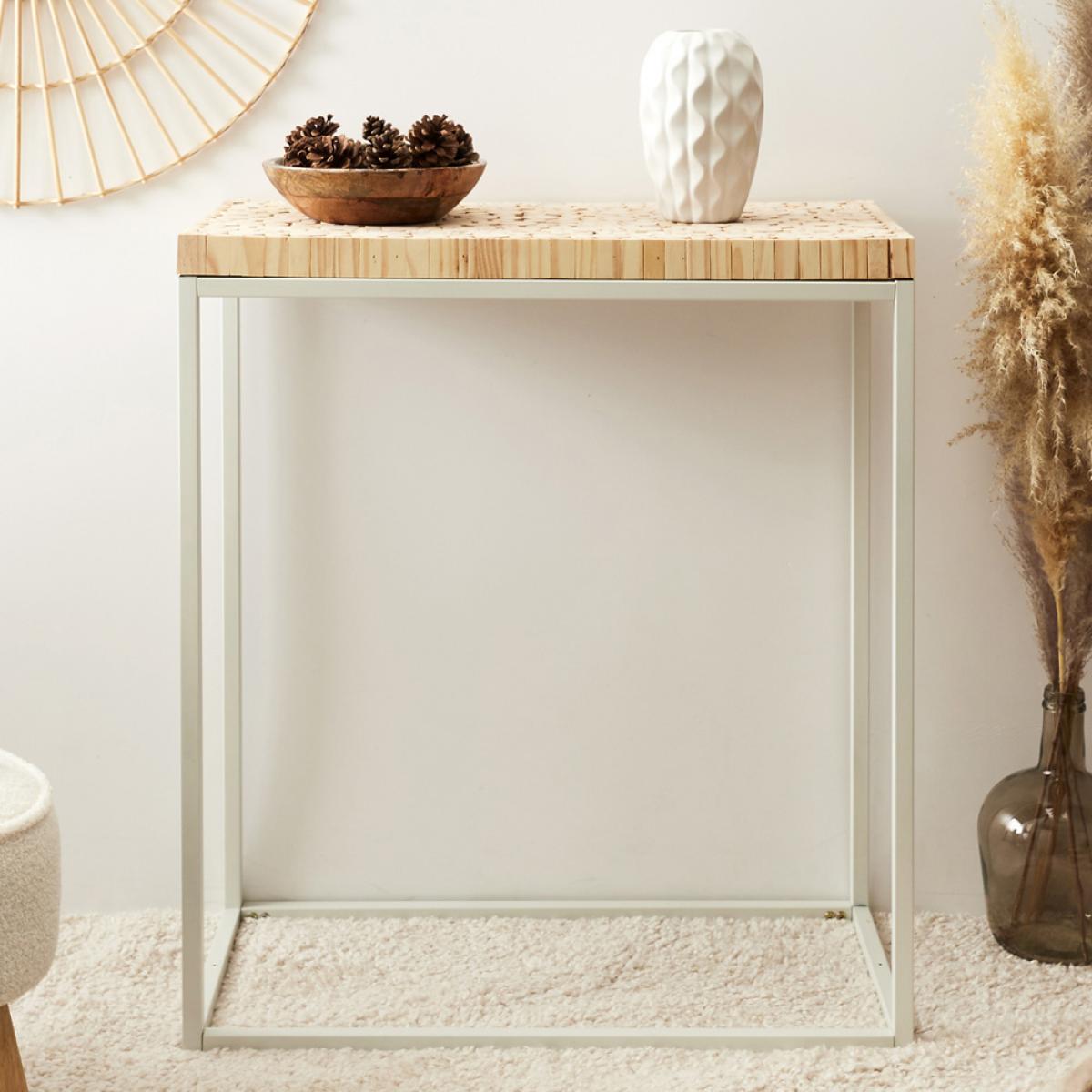 Consola 75x35 h.84 cm troncos