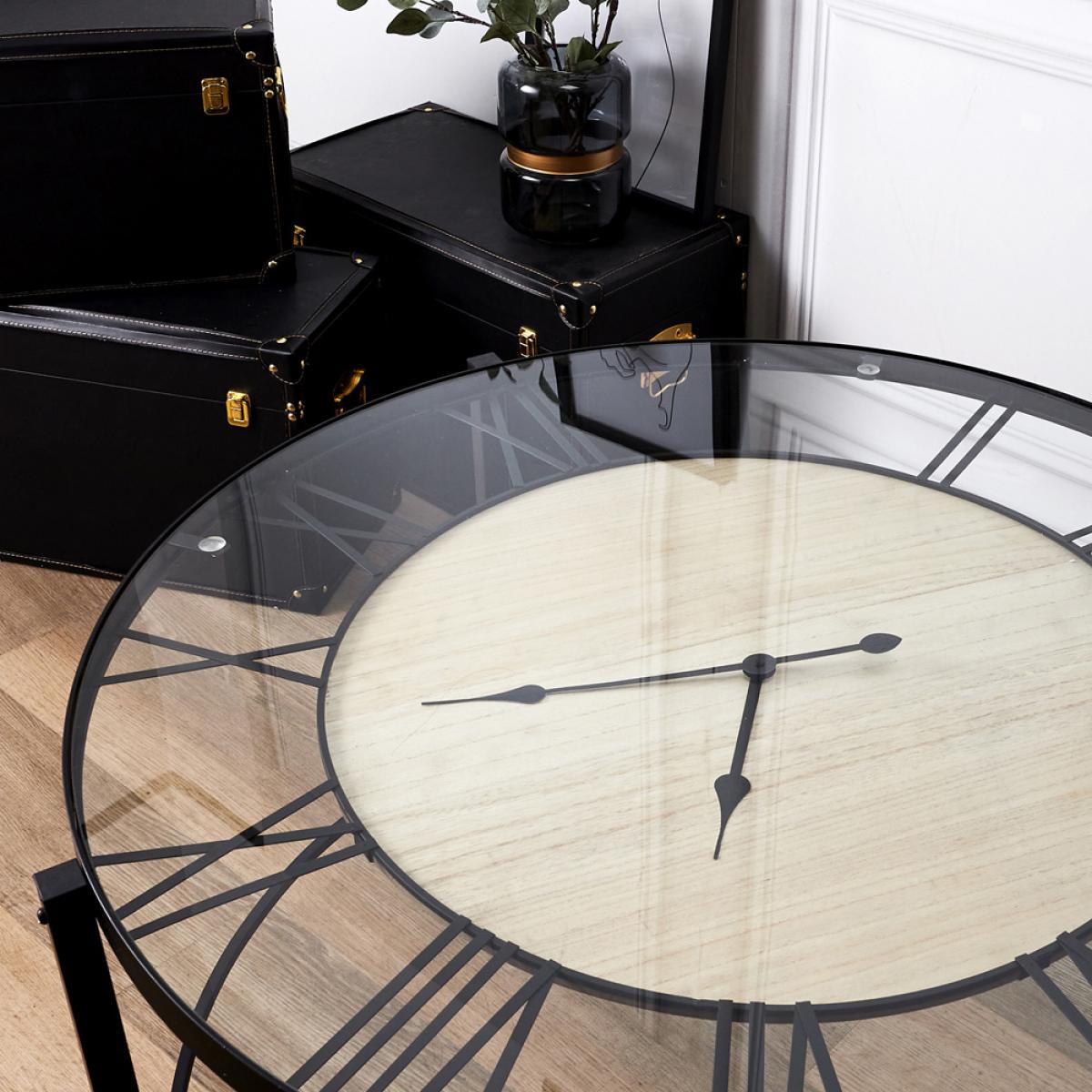 Mesa auxiliar reloj d.90 cm