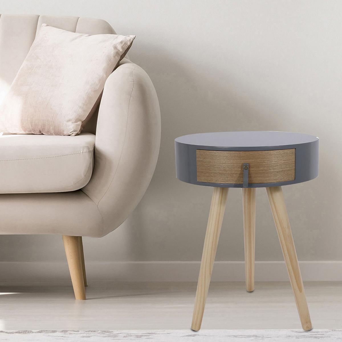 Mesa ccajón d.35 h.46,5 cm gr