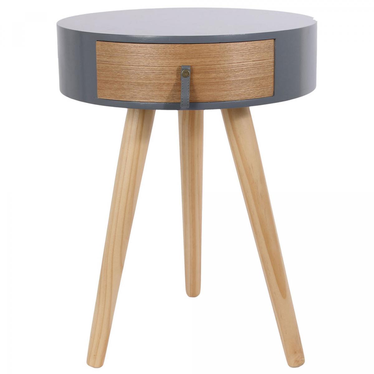 Mesa ccajón d.35 h.46,5 cm gr