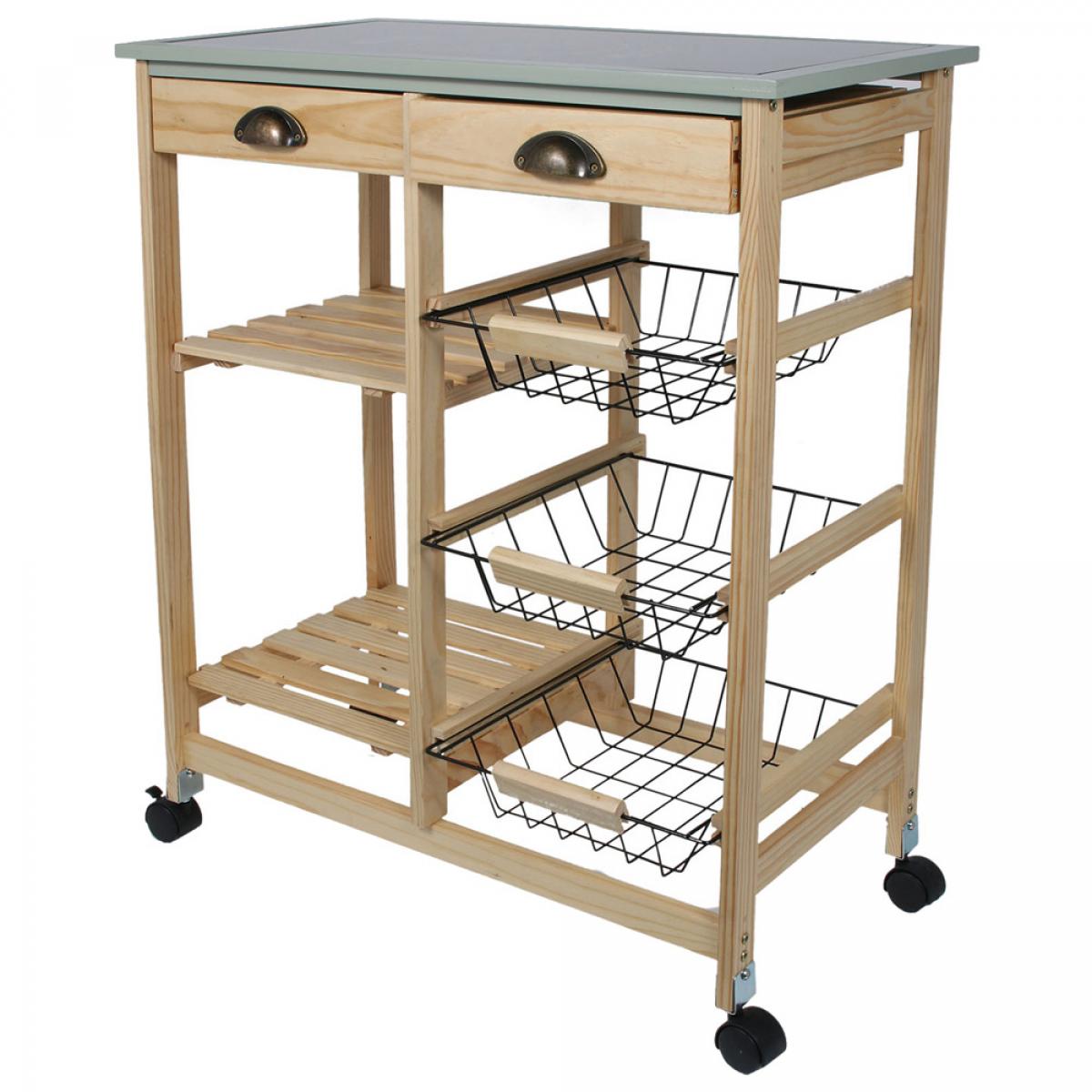 Mesa camarera cocina cruedas