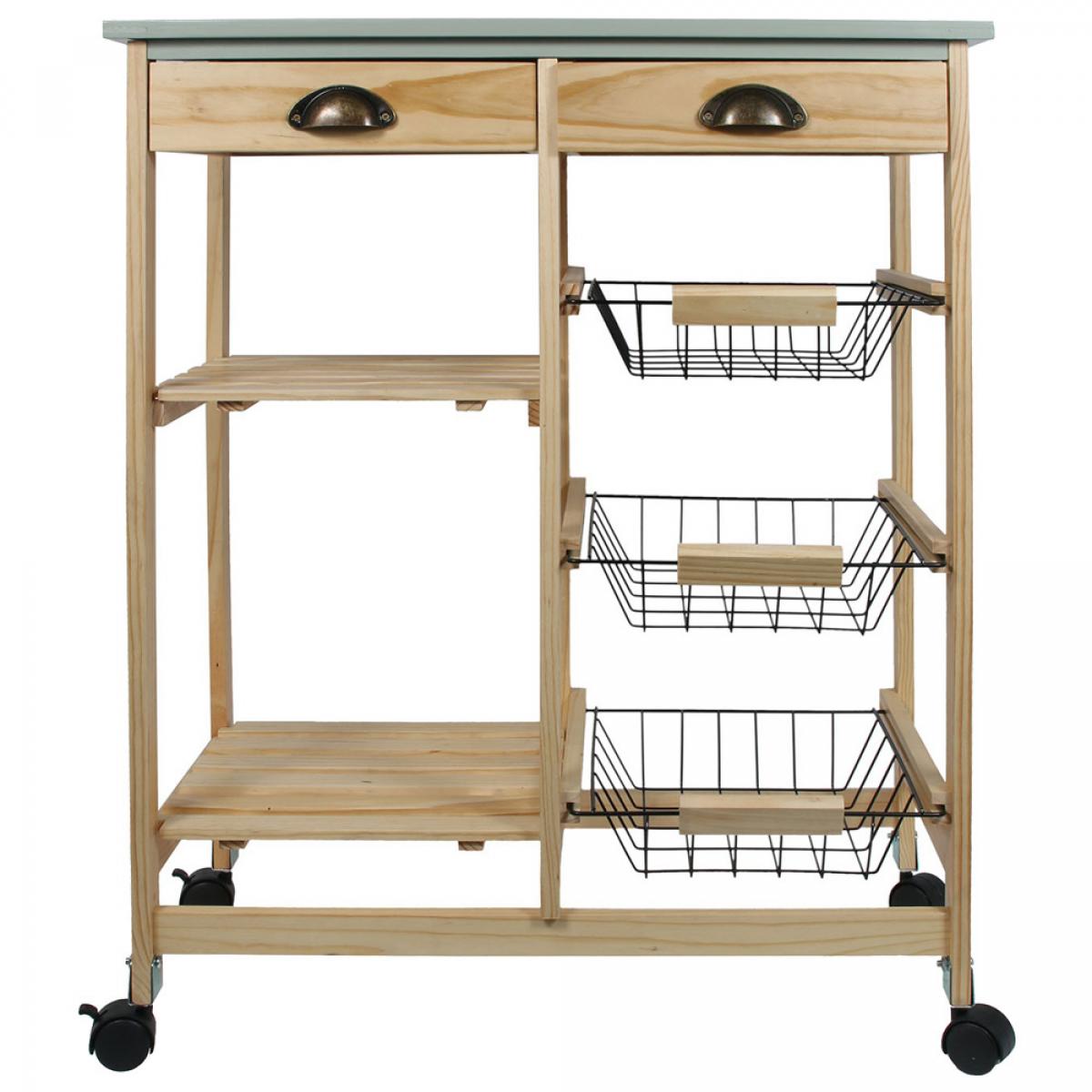 Mesa camarera cocina cruedas