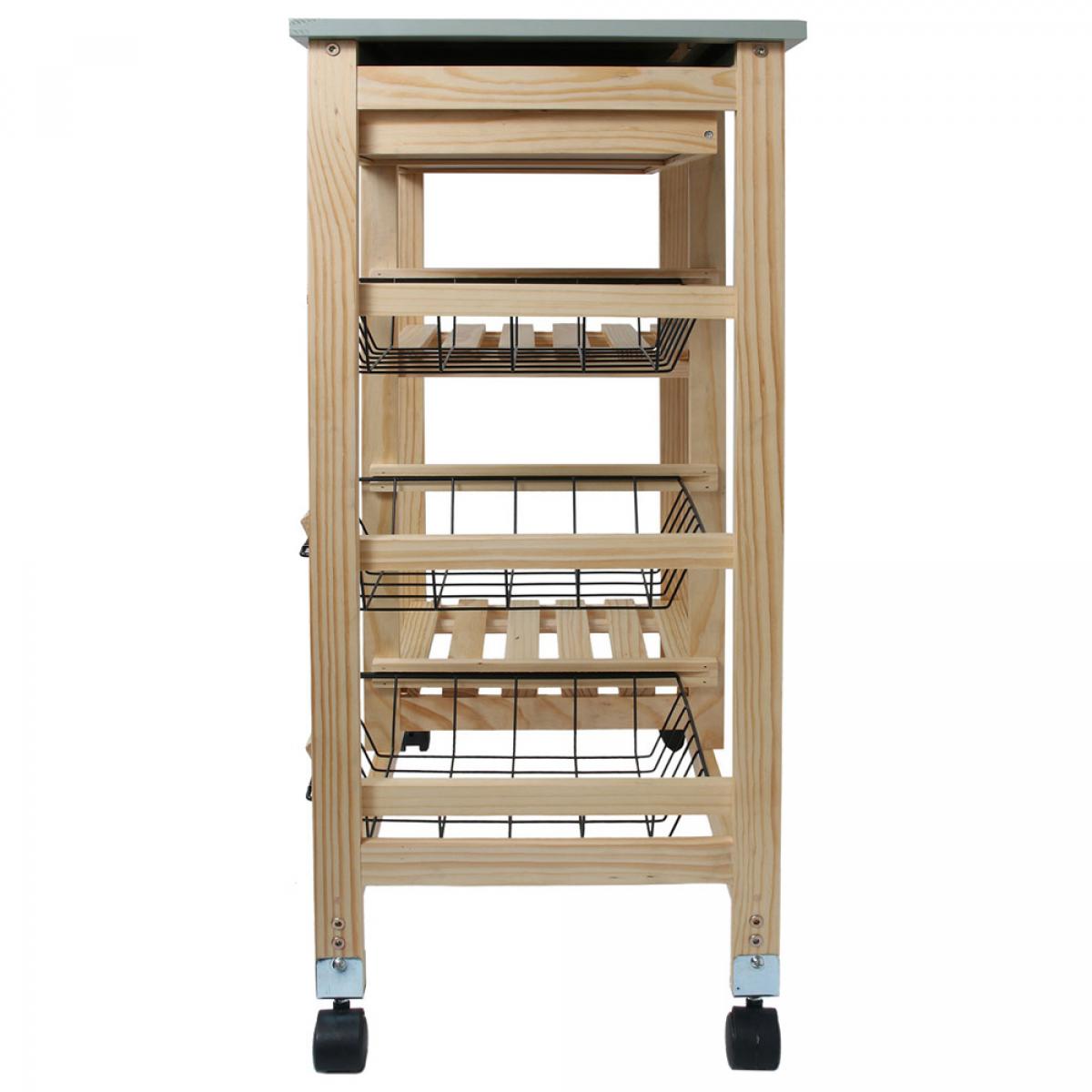 Mesa camarera cocina cruedas