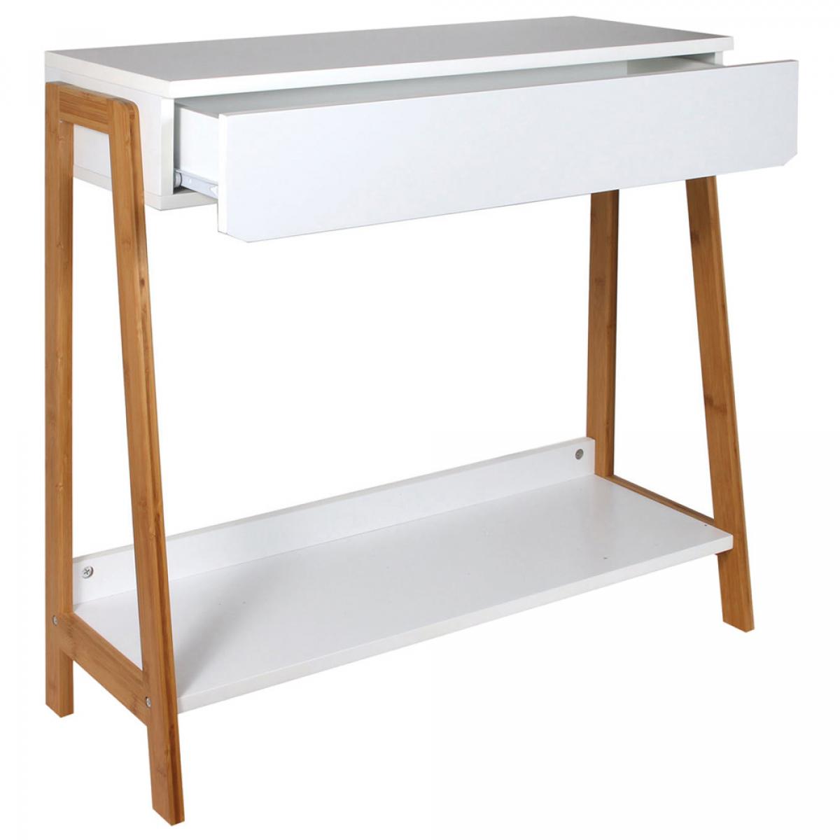 Consola blanca ccajón