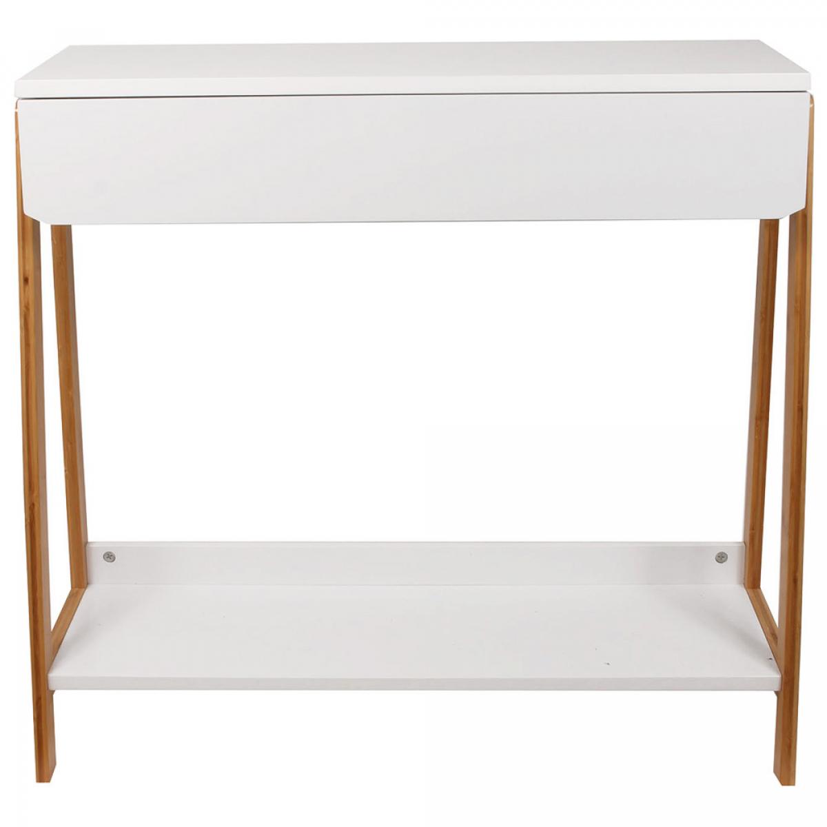 Consola blanca ccajón