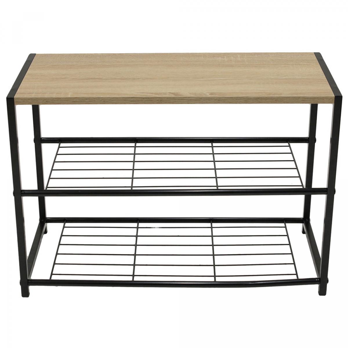 Banco zapatero negro