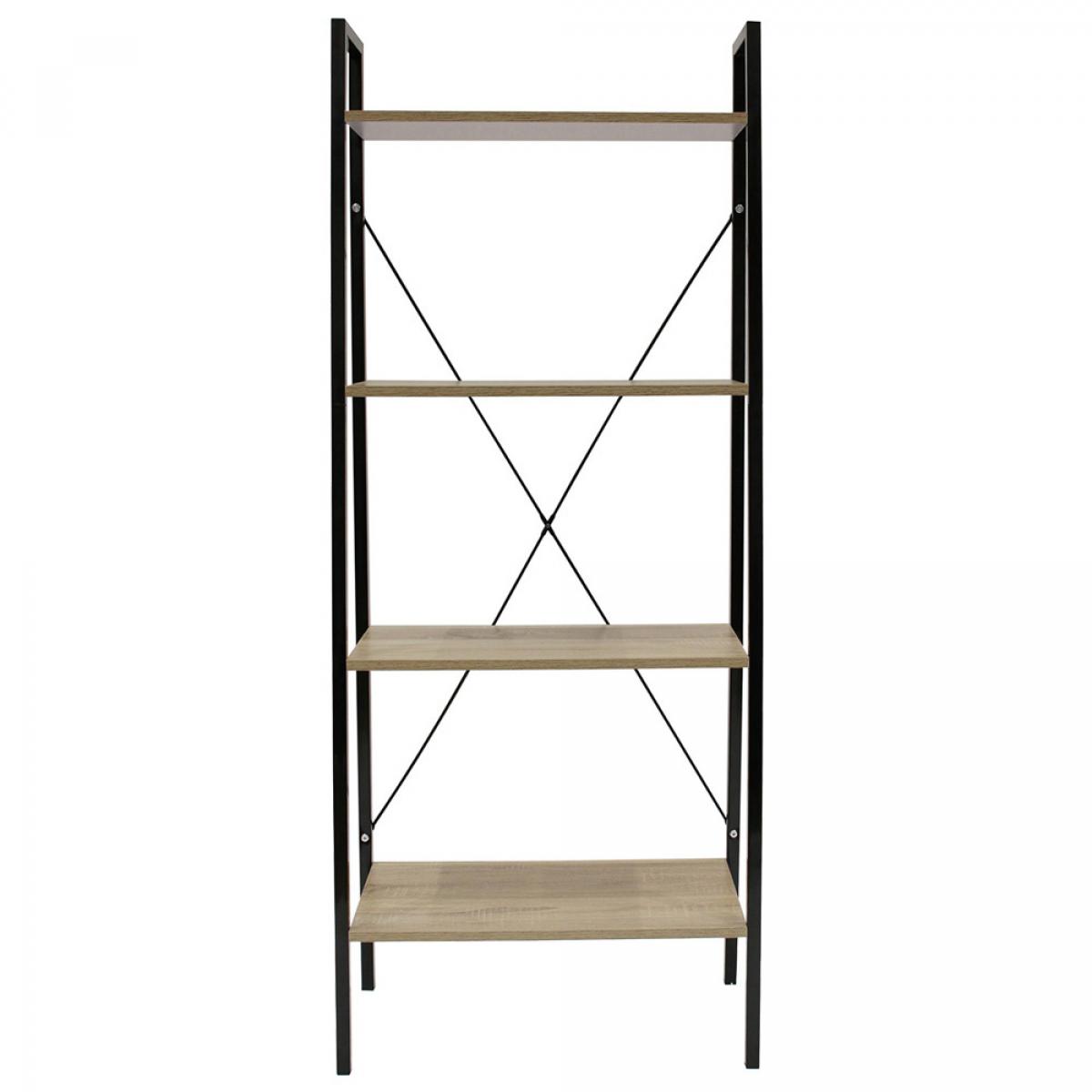 Estantería 60x32,5 h.148 negra