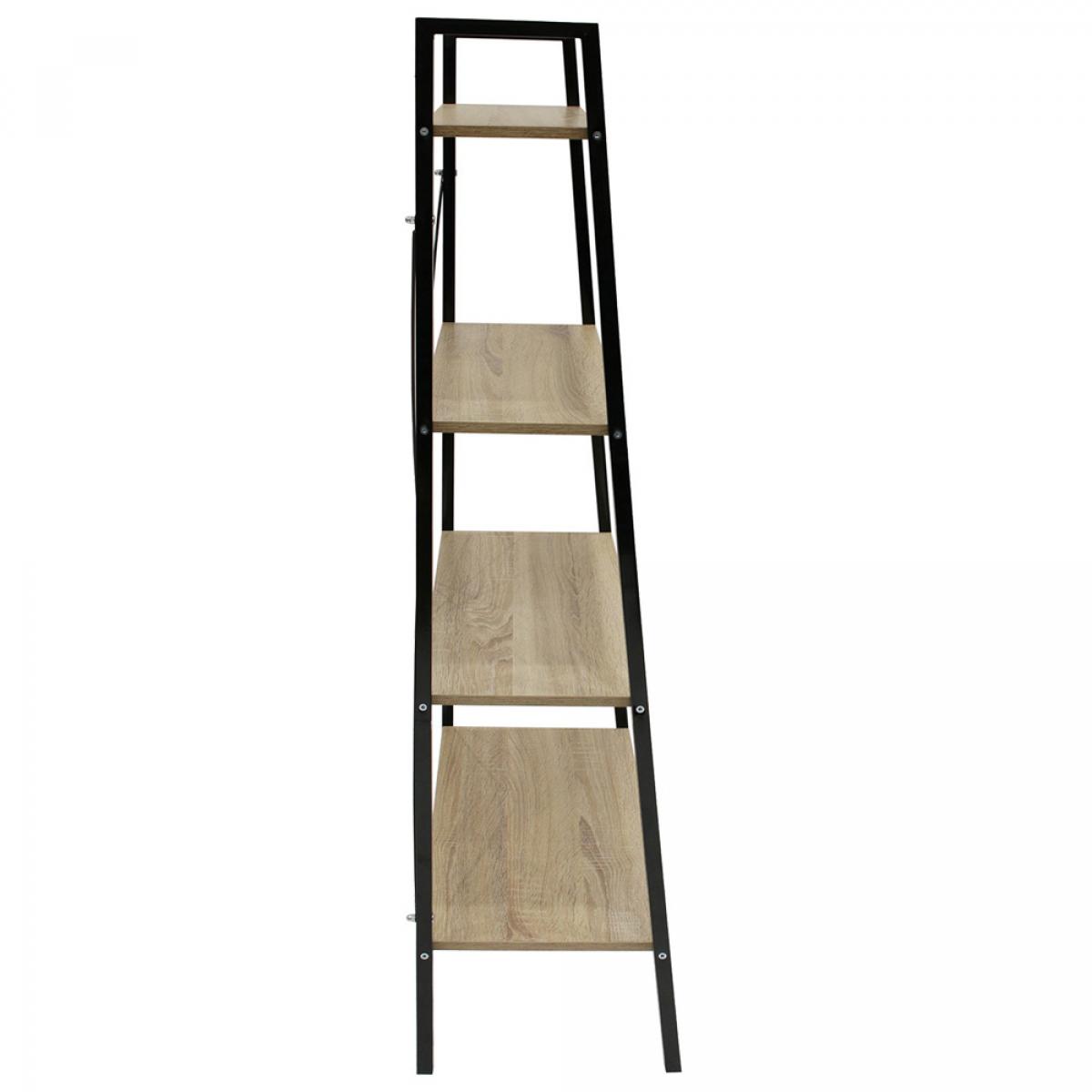 Estantería 60x32,5 h.148 negra