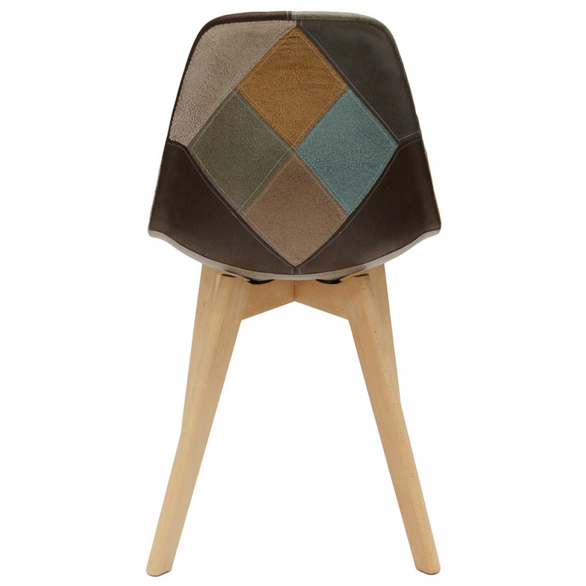 Set 2 sillas patchwork louisiane