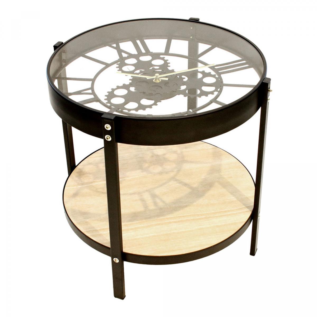 Mesa auxiliar reloj d.40,5 cm