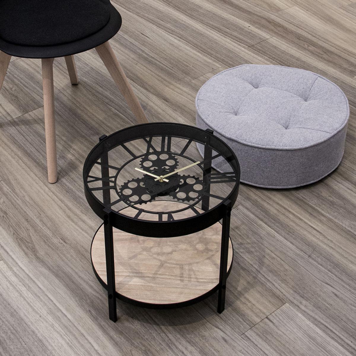 Mesa auxiliar reloj d.40,5 cm