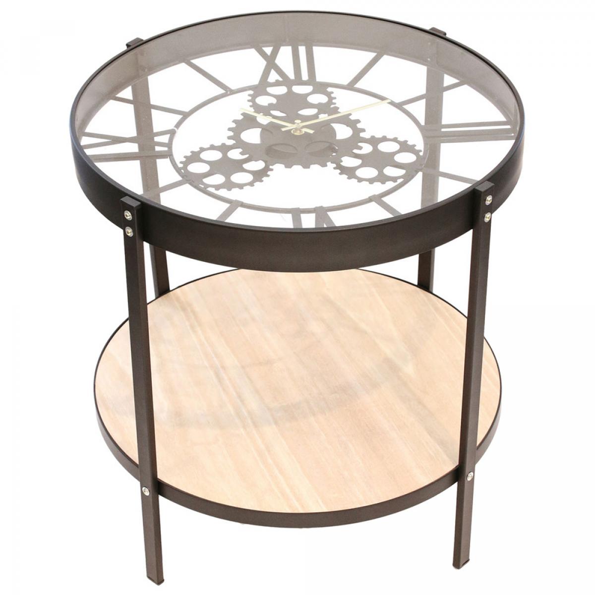 Mesa auxiliar reloj d.50,5 cm