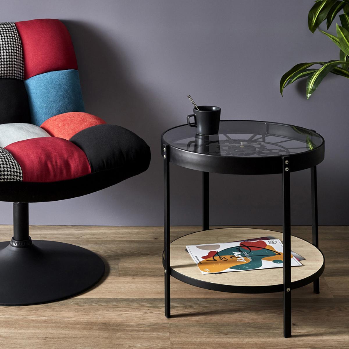 Mesa auxiliar reloj d.50,5 cm